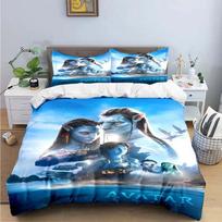 Avatar Movie Christmas Bedding Set 3D Cartoon Duvet Cover Pillowcase Adult Girl Bedroom Decoration Children Gift 135x200cm