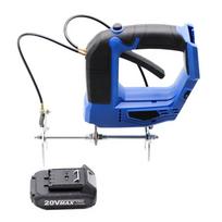 Bee Shaker Machine with Frame Handle, Lithium Battery Vibrator, and Duster for Beehives Single Battery Blue black