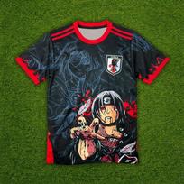 Naruto Anime Itachi Uchiha Konceptualus Futbolo Japonijos Futbolo Marškinėliai Vėjo Praleidžiantys Greitai Džiūstantys T-shirt VYRIŠKI Viršutiniai 4XL black