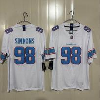 Titan Football Jersey 1 98 14 Tate Light Blue Size S-XXL Sports Fan Game Wear 25th Style Titans 1 White gray