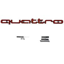 For Audi car front grille quattro badge suitable for S4 S5 RS3 RS4 RS6 A3 A4 A5 A6 A6L A7 A8 Q3 Q5 Q7 S3 Q1 Q2 A1