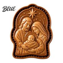 Easy Pie Crust Dough Press Mini Festive Mold Molds Christmas Faith Inspired And Cookie Christian Baking Cutter Religious Stamp B black