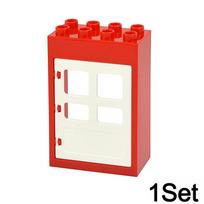 Big Size Building Block Furniture Door Chair Slide Ladder Swing Car Playground Compatible Large Duploes Particle Toy Brick Leduo
