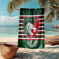 Ultra-Soft Beach Towel with Leicester Tigers Theme,Ideal for Pool - Camping, Diving - Perfect Travel Essential, Vibrant Beach Towel. 80cmx160cm(31x63inch)