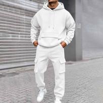 Men's Hooded Sweatshirt Set for Casual Street XL balta