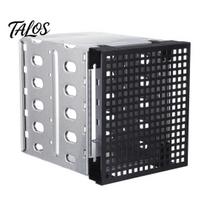 5 lizdai 3,5 colio SATA SAS HDD narvas stovas kietojo disko dėklas su ventiliatoriaus vieta