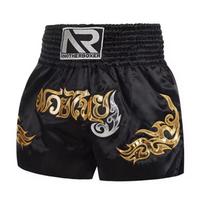 MMA Muay Thai Training Shorts Boxing Fighting Men Women Adult 7XL black