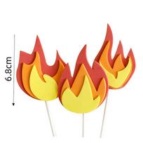 Firefighter Hero Theme Cake Toppers Fire Ladder Truck Kids 1st Birthday Cake Ornaments Cute Gift Birthday Boys Cake Decoratings