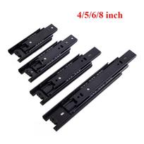 Mini Short Drawer Slides Full Extension Guide Rail Drawer Cupboard Furniture Hardware Set Accessories For Home Kitchen Steel
