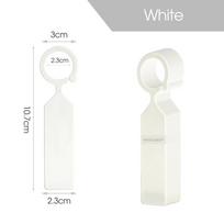 100PCS 10.7x2.3CM Plastic Garden Hanging Plant Tags Ring Label Hook Tree Marker Nursery Stake Greenhouse Bonsai Collar Signs