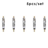 Bicycle Spare Replacement Bike Tire Tyre Silver Detachable  Presta valve Core  French Air Pump 5PCS