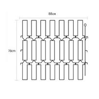Expandable Safety Barrier Metal Retractable Animal Gate Childproof Pet Fence for black