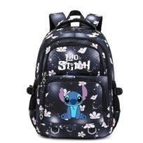 New Stitch Backpack for Girls Kids Elementary School Bag Large Capacity Korean Style Colorful Bookbag Backpack