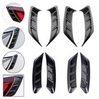 2Pcs Car Headlight Eyebrow Stickers Self Adhesive Taillamp Decoration Headlamp Eyebrow Cover for Auto Vehicle Automotive B Black gray