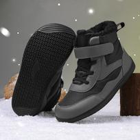 Children's Wide-Toe Waterproof Fleece-Lined Snow Boots with Velcro Closure 29