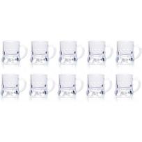 5/10PCS 30ml Beer Cup Small Handle Plastic Whisky Mini For Party Mug Glass Barware Kitchen Dining Bar Home Garden Decoration