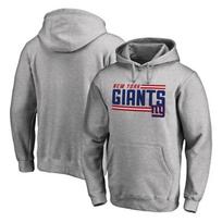 Mens NFL Giants Team Hooded Sweatshirt Athletic Pullover Sports M gray