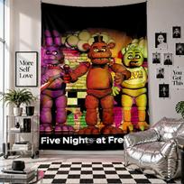 Wall TapestryFive Nights at Freddys Art Hanging Cloth Decorative Background Cover for Room Decoration 100cmx150cm