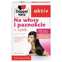 Doppelherz Aktiv For Hair And Nails + Zinc, Dietary Supplement, 30 Capsules