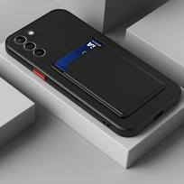 Minkšto silikono dėklas su kortelės laikikliu telefonui Samsung Galaxy S25 S24 S23 S22 S21 S20 FE Ultra Plus Pls Utr 5G Piniginė Galaxy S22