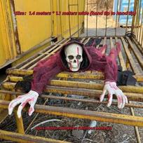 Elektrinis Helovino ropojantis vaiduoklis Plika galva Pabėgimo kambarys Ropojantis vaiduoklis Kieme Kruvinas zombis Lauke Style  8