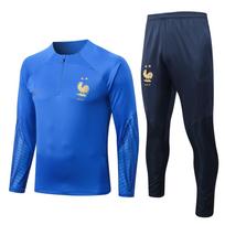 France Mbappe football jersey Brazil Portugal England Netherlands long-sleeved half-pull training jersey children's jersey L