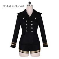 Navy Sailor Uniform Double Breasted Outfit Stage Costume Women Cosplay Performance Wear Halloween Party Clothing XL white