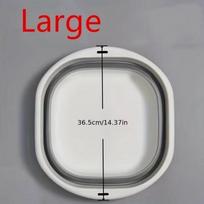 Collapsible Tub Wash Basin Laundry Baskets Space Saving For Dishing Fruit Camping Hiking Home Use A9