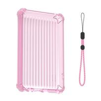 Portable Music Player Case for Innioasis Y1 MP3 Player, Flexible TPU Cover with Textured Back and Carry Strap