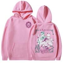 Anime JoJo Bizarre Adventure Hoodies Kira Yoshikage Killer Queen Sweatshirts Men Women Clothing Fashion Casual Comfort Pullovers M rožinė