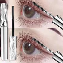 Steel Tube Mascara-Special Spiral Brush,Waterproof LongLasting Silk Fiber Mascara,keep Each Eyelash Curled for aLong Time Makeup