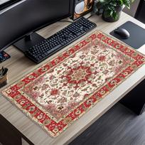 Persian Rug Texture Mouse Pad Desk Mats Gaming Room Decoration Desk Gadgets Carpet Mousepad Speed Office Decor Keyboard Mat 350X600X2MM