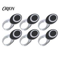 LED Reflection Cover Indicator Light for Ray-Ban Meta Smart Glasses, Anti-Glare Glasses Accessory Rotating Shading Sticker, Protective Camera Blocking 6pcs balta