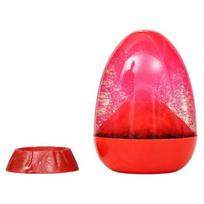 Unique Volcano Eruption Timer Liquid Motion Timer, Egg?Shaped Floating Sand Hourglass, Volcanic Quicksand Hourglass Desktop Dynamic Stress raudona