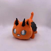Aphmau Burger French Fries Feline Plushie Figure Toy Cuddly Bolster Sweet Food-Themed Kitten Headrest  Collectors Feline Plush 26cm auksas