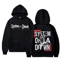 System of A Down Dvipusis Spausdintas Gobtuvas Vyrams Moterims Roko Vintažinis Vilnos Megztinis Vyriškas 90-ųjų Alternatyvus Metalo Prekės Puloveris S juoda