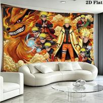 Anime N-NARUTO Wall Tapestry Aesthetic Wall Hanging Printed Fabric Blanket Decorative Tapestries for Bedroom Living Room Home Decor 180cm x 230cm