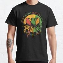 Nesijaudink dėl nieko Trys maži paukšteliai Reggae Geriausi Klasikiniai Marškinėliai S-3XL 3XL beige