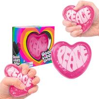 Sensory Squishy Fidget Toys Set, Stress Relief Toy, Ice Cream Heart Cube Splash Ball, Soft Fidget Pack for Kids Adults, Anxiety Relief Party Favor Toy 1pcs pink