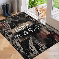 Soft Floor Carpet Led Zeppelin Pattern Area Rug Decorative Mat For Home Room Decoration 50cmx80cm