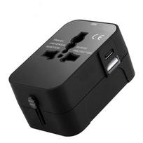 Universal Travel Ac Power Adapter With Dual Usb Ports Eu Us Uk Au Outlet Converter Socket Plug Global Conversion Charger 1U1C