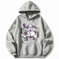 Dragon Ball Men's Hoodie Master Roshi Vintage Print High Quality Warm Anime Sweatshirt Autumn Winter Casual Men's Hooded Top S gray