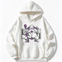 Dragon Ball Men's Hoodie Master Roshi Vintage Print High Quality Warm Anime Sweatshirt Autumn Winter Casual Men's Hooded Top XL white