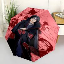 1 PC Automatic Folding Umbrella - Naruto Pattern Portable Foldable Design With 8 Ribs Christmas Birthday Gifts multicolor