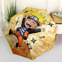1 PC Automatic Folding Umbrella - Naruto Pattern Portable Foldable Design With 8 Ribs Christmas Birthday Gifts multicolor