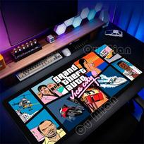 Cool Grand Theft Auto GTA V Gaming Mouse Pad Large Extended Mousepad Non-Slip Rubber Base Waterproof Desk Mat Gamer Laptop Mats 600x300x2mm