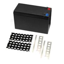 12V Lead Acid Battery Box 18650 Cells ABS Storage Box  DIY Battery Pack black regular black