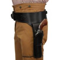 Holster Stage Play Performance Props Medieval Renaissance New Cowboy Gun Belt Revolver Holster Warrior PU Leather Belt One Size&medieval black