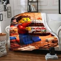 Lego Bricks Blanket Ultra-Soft Great for Livingroom Office Chair Sofa Four Seasons Multipurpose Warmthful Decor Gift for Travel Home Birthdays 100cmx150cm