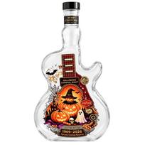 Pumpkin Halloween Guitar Shaped Decanter Bat Empty Wine Bottle  Home Decor StyleG white